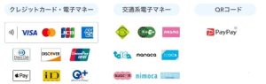 クレジットカード・交通系電子マネー・PayPay